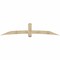 Ekena Millwork Bellingham Rough Sawn Timber Gable Bracket, Douglas Fir, 108"W x 22"H x 6"D x 6"F, 5/12 Pitch GBW108X22X0606BEL00RDF - alternate 1